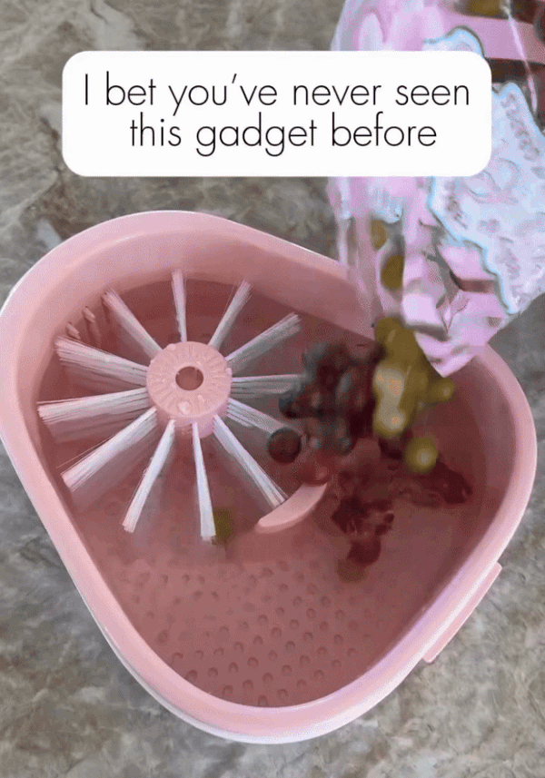 JOYLOOP Fruit Cleaning Device – Manual Spinner & Scrubber