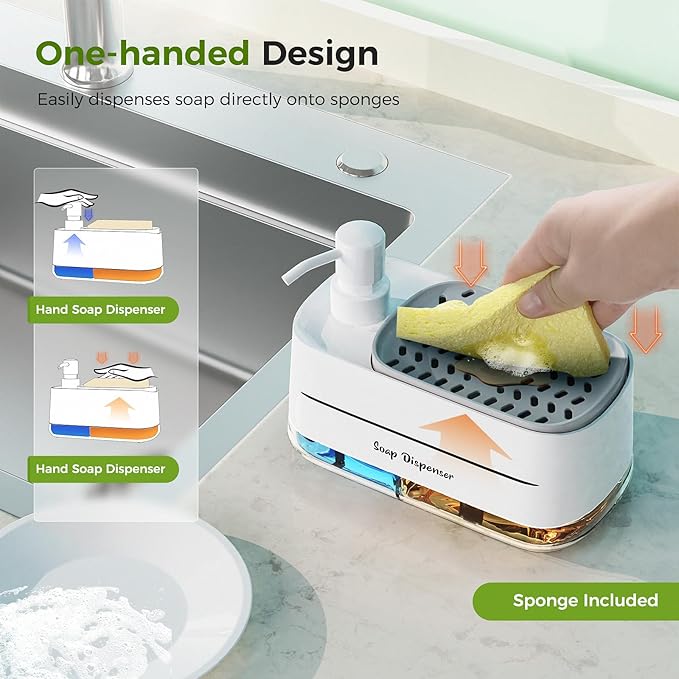 Bathroom Soap Dispenser Set – Elegant Dish & Hand Soap Pump Bottles 🧴✨