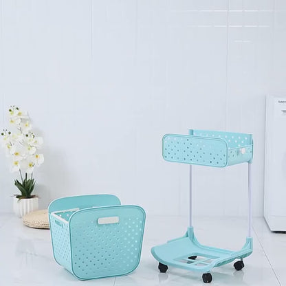 MintSpace™ Premium Rolling Organizer – Multi-Tier Laundry & Home Storage with Wheels