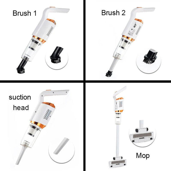 3-in-1 Wireless Vacuum Cleaner with LED Light – 7500PA Strong Suction for Home & Car Cleaning
