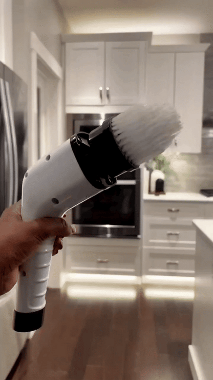Electric Cleaning Brush JY-6010 – Rechargeable Cordless Power Scrubber with Multiple Brush Heads