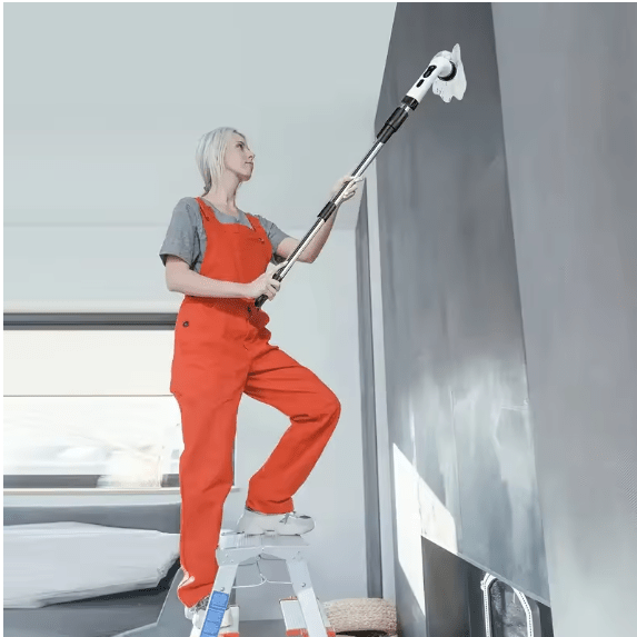 Electric Cleaning Brush JY-6010 – Rechargeable Cordless Power Scrubber with Multiple Brush Heads