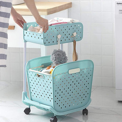 MintSpace™ Premium Rolling Organizer – Multi-Tier Laundry & Home Storage with Wheels