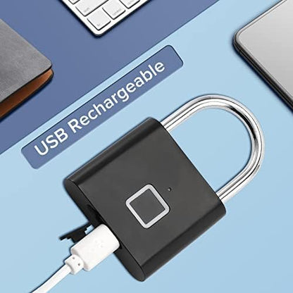Fingerprint Padlock – Smart Biometric Lock with USB-C Charging, Multiple Users & Long Battery Life