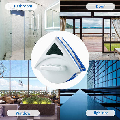 Double-Faced Magnetic Glass Cleaner – Safe & Easy Window Cleaning Tool