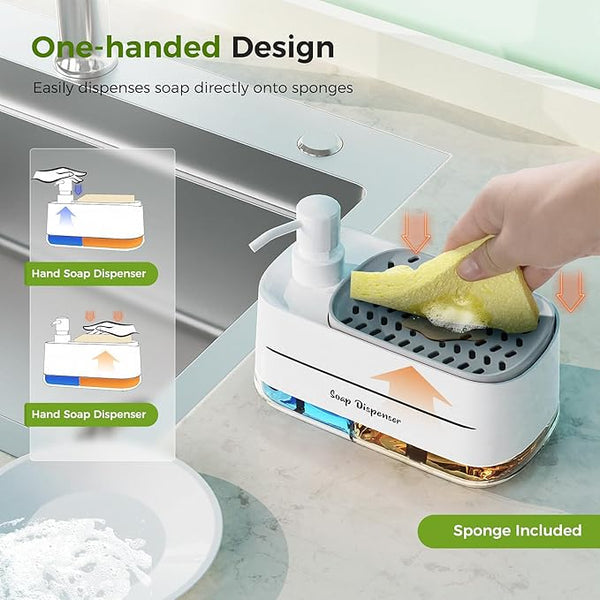 Bathroom Soap Dispenser Set – Elegant Dish & Hand Soap Pump Bottles 🧴✨