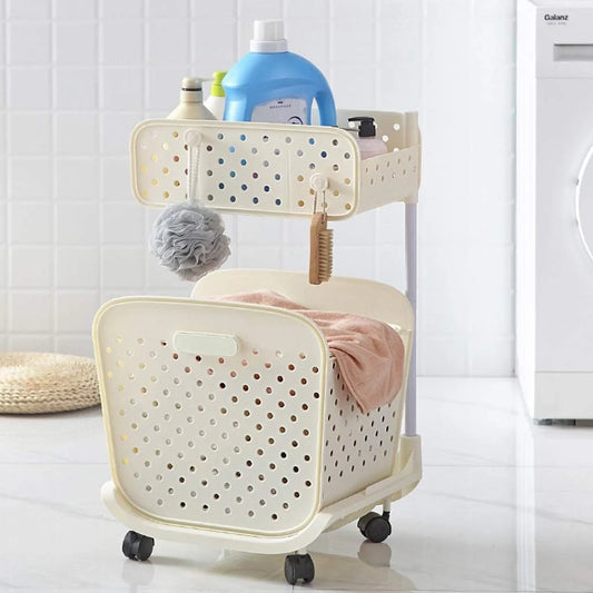 MintSpace™ Premium Rolling Organizer – Multi-Tier Laundry & Home Storage with Wheels